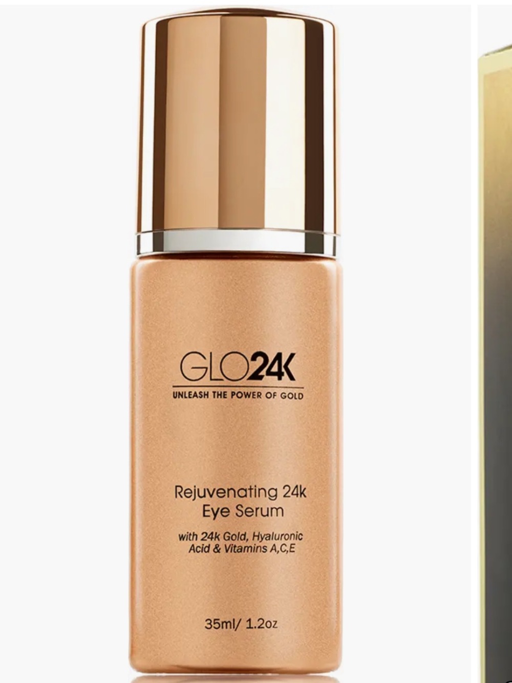 GLO24K UNLEASH THE POWER OF GOLD Rejuvenating 24k Eye Serum
